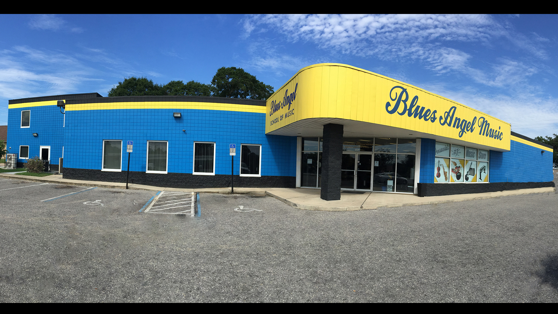 Blues Angel Music's brick-and-mortar store is located in Pensacola, FL.